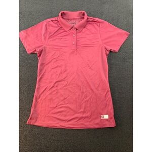 Girls red Short Sleeve Polo Shirt Athletic Casual Top‎ Size M